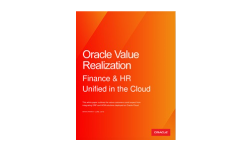 Realización del valor de Oracle: finanzas y recursos humanos unificados en la nube